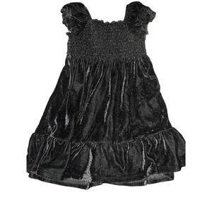 Hart Street Girls Black Velvet Dress 24 Months